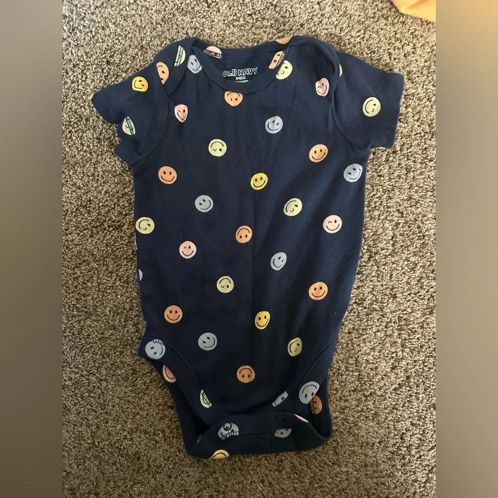 Assorted Baby One Piece Set - Blue, Orange, Green